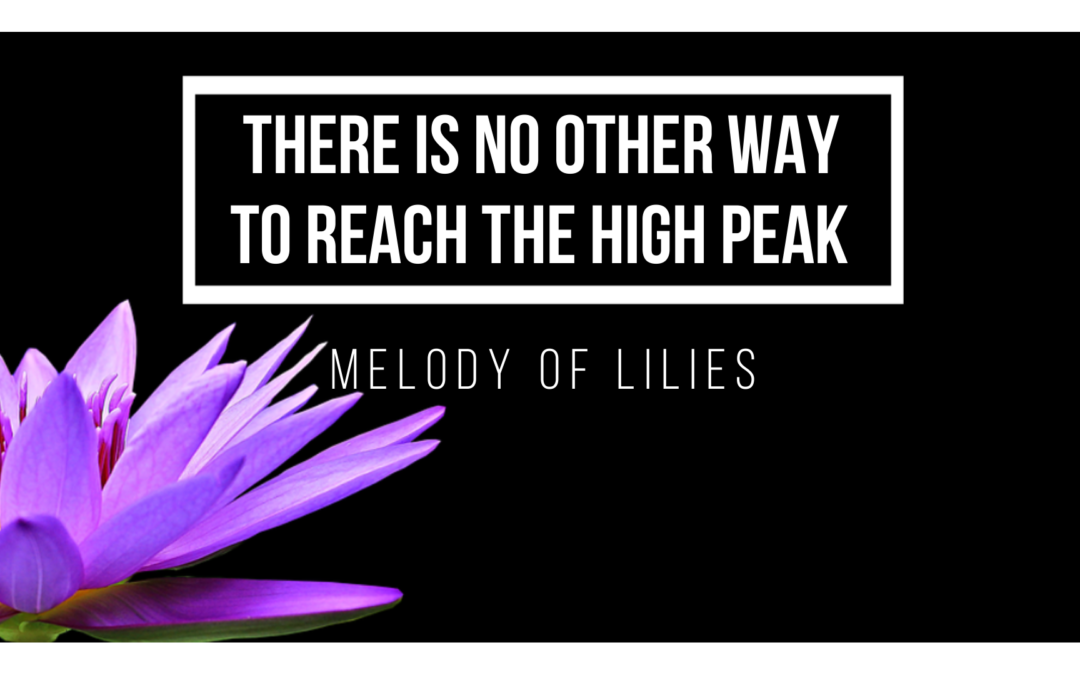 There Is No Other Way to Reach the High Peak